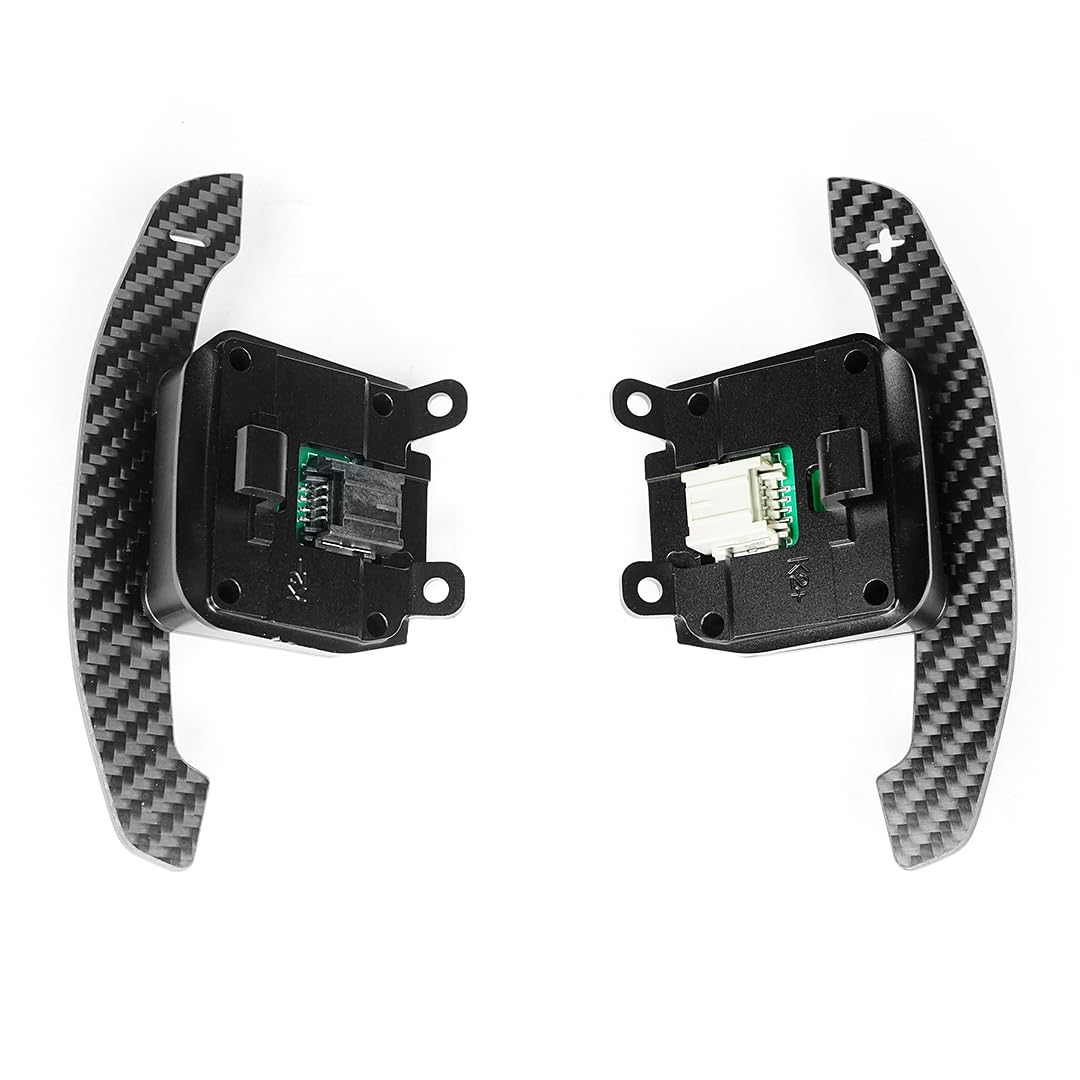 TDD Steering Wheel Magnetic Paddle Shifter Compatible with Chevrolet C8 Carbon Fiber Paddle Shifter (Type 1)