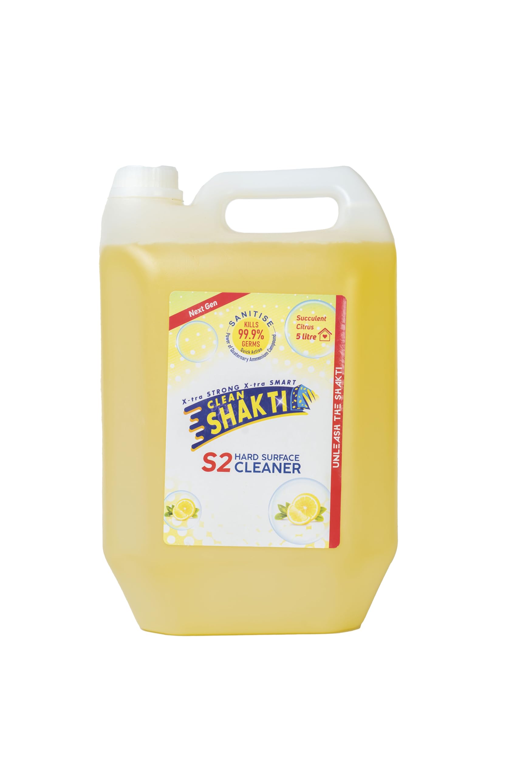 Hard Surface Cleaner for Floor and Surface 5 Litre Lime Blast Fragrance | Floor Cleaner | Long Lasting, Disinfectant Liquid For Cleaning Suitable for All Mops | Helps in 99.9% Germs Kill