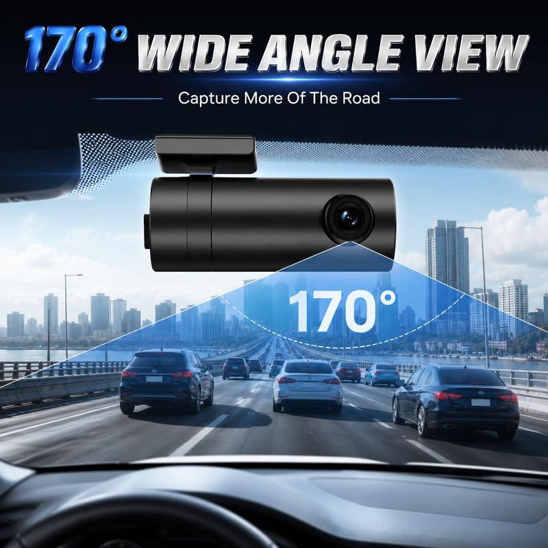 Image of Drumstone 𝟏𝟓-𝐘𝐞𝐚𝐫 𝐋𝐨𝐧𝐠-𝐋𝐢𝐟𝐞 𝐖𝐚𝐫𝐫𝐚𝐧𝐭𝐲 Full HD Dash Camera for Car, 3 Inch Screen Driving Recorder, Wide Angle DVR Camera, Loop Recording, Motion Detection for Daily Driving
