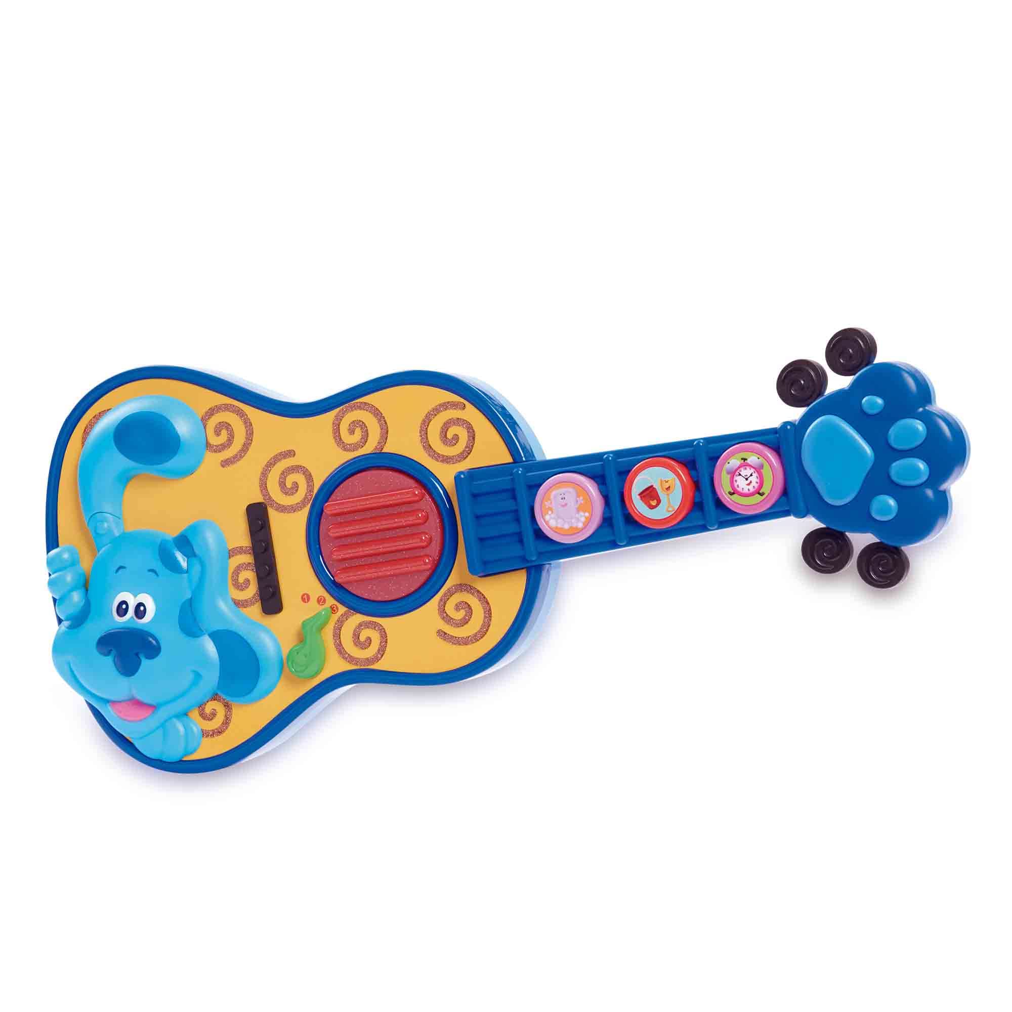 Famosa - Blue and You Tracks, Sing-Along Guitar, zabawka dla dzieci z 3 różnymi trybami, ma piosenkę z serii, dźwięki gitary i zabawną grę od 3 lat (BLU12000)