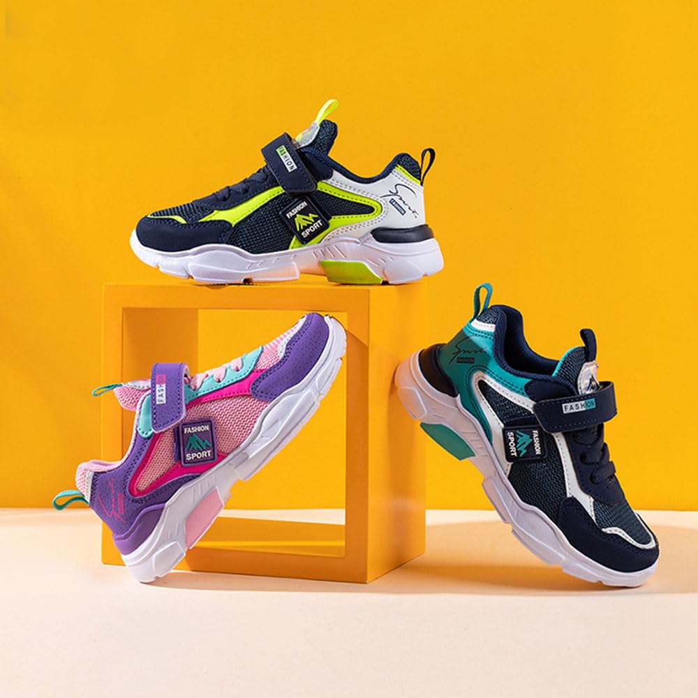 Zapatillas de Niños Niñas Zapatos de Correr Deportivas Ligeras Tenis de Running Shoes de Walking Sneakers Baloncesto Transpirable Cómodo Calzado Deportivo Unisex