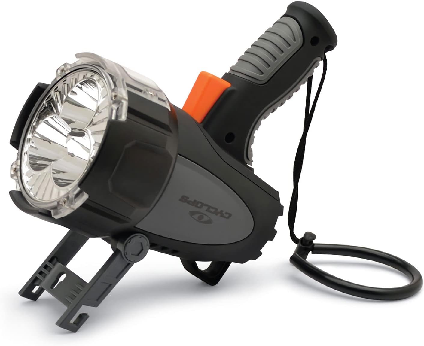 Cyclops Rechargeable 6000 Lumen Portable Handheld REVO Spotlight Flashlight with Car Charger/Adapter