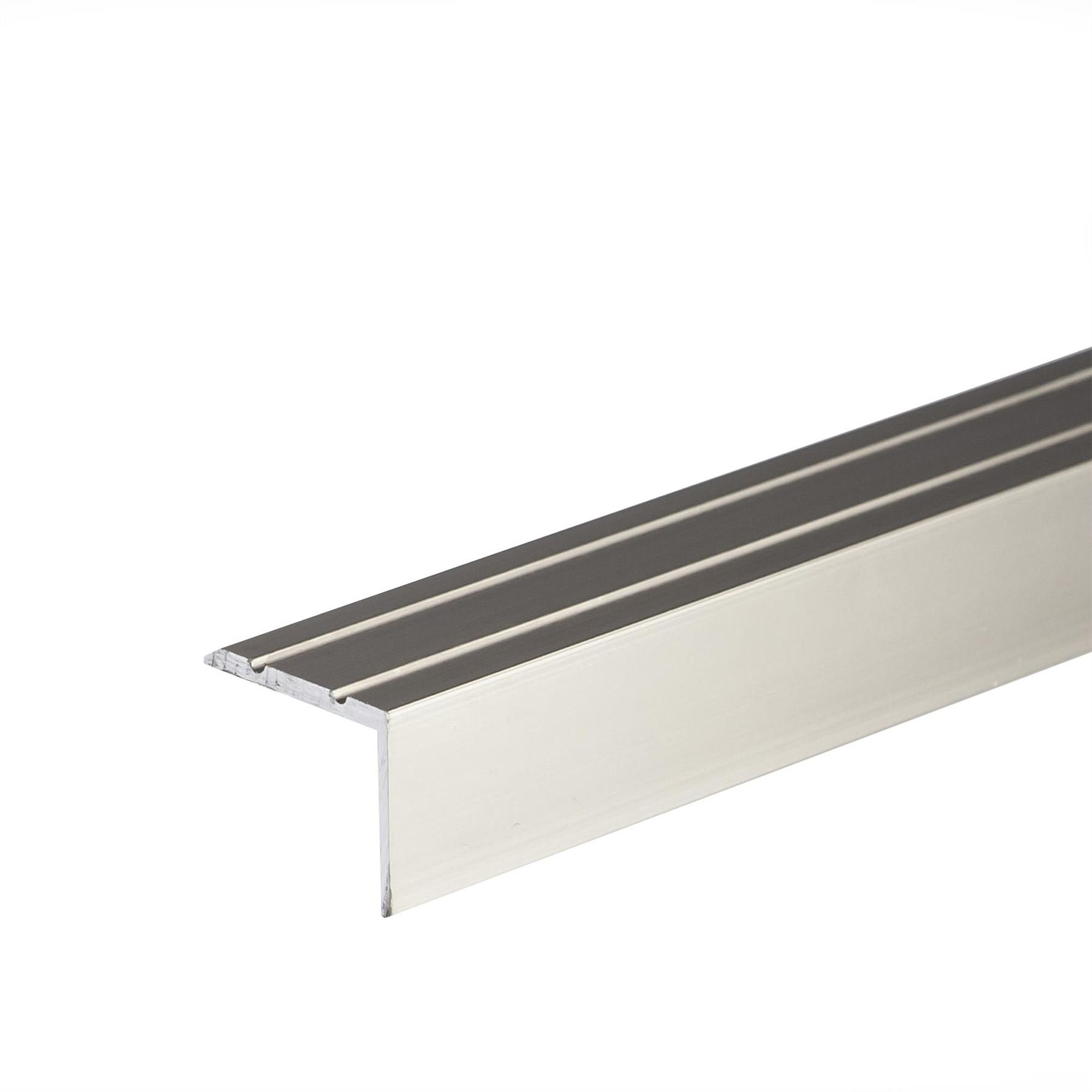 IANPAV SELF-Adhesive ANODISED Aluminium Anti Non Slip Stair Edge Nosing Trim 900mm x 25mm x 20mm A36, INOX