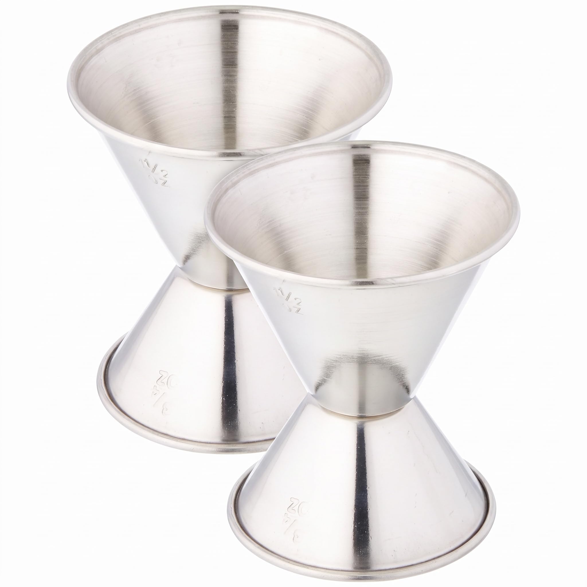 Winco 3/4 oz / 1 1/2 oz Stainless Steel Jigger — Amazon image 3