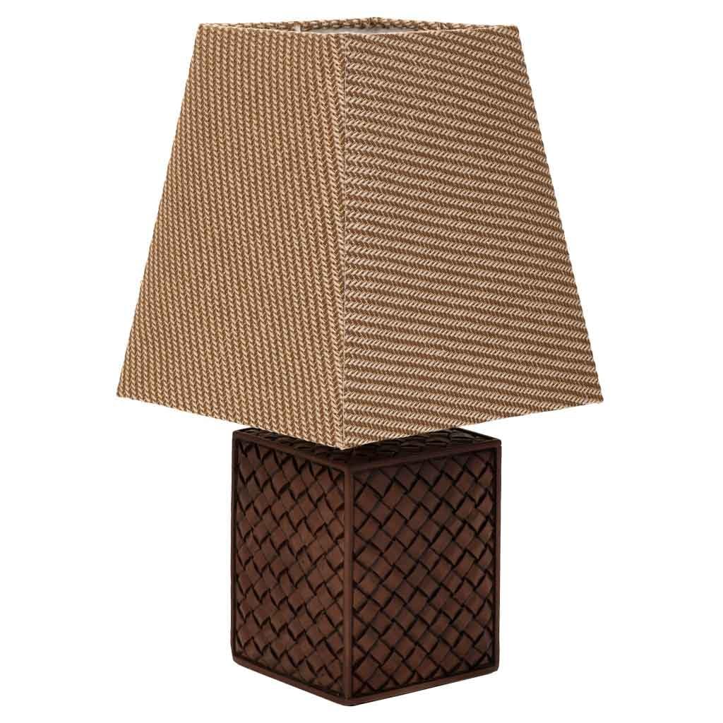WANDERLUST DECO Lámpara de Mesa de poliresina Marrón