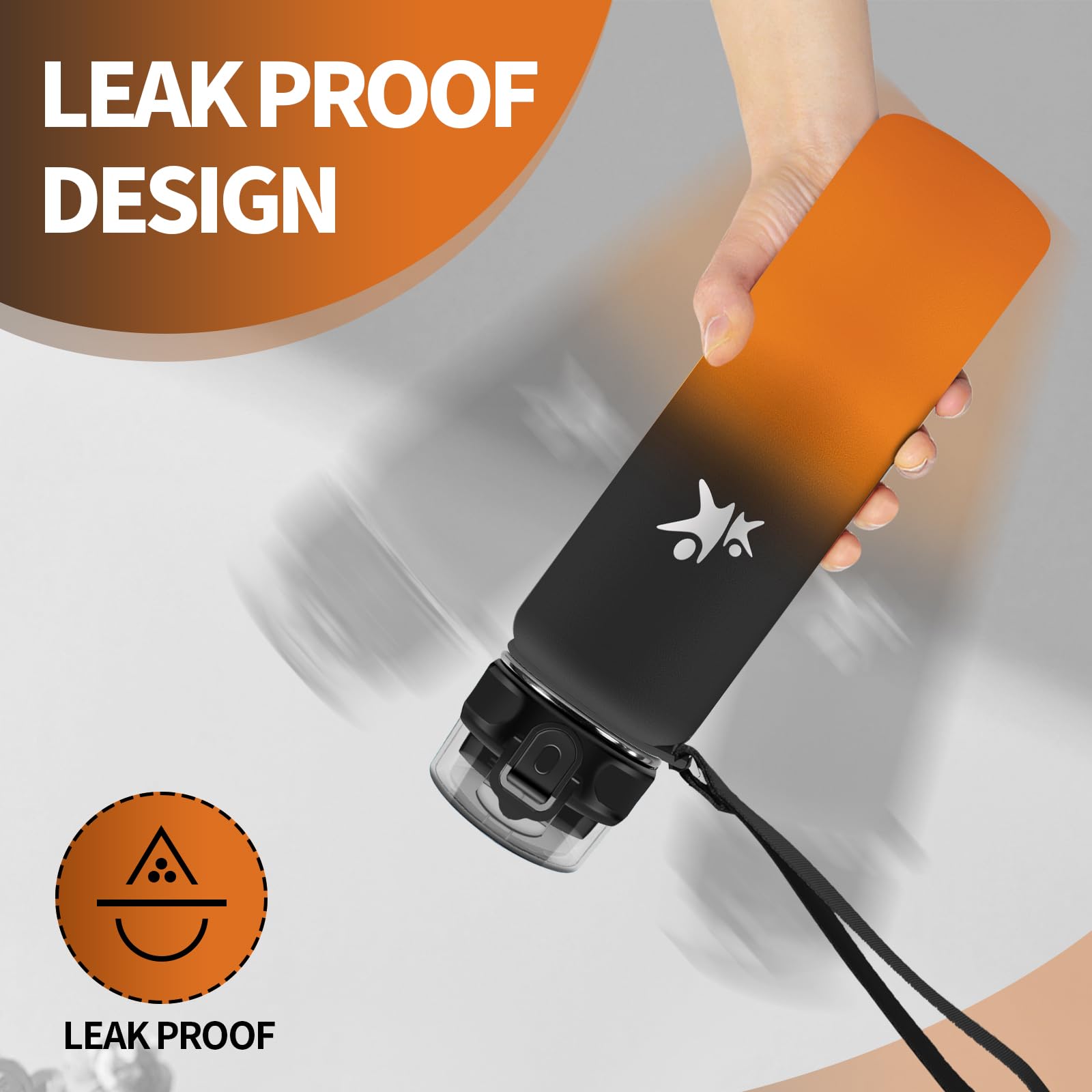 KollyKolla Borraccia Termica 1 Litro, a Prova di Perdite, Borracce Termiche con Cannuccia, Riutilizzabile, Bottiglia Acqua Termos senza BPA, Borraccia per Bambini, Adulto, Campeggio, Ciclismo