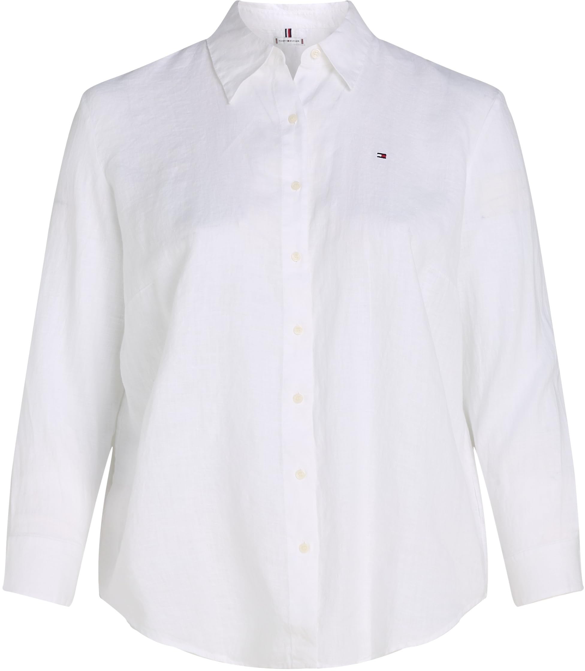 Tommy Hilfiger CRV Ess Linen Relaxed Shirt Ww0ww46093 CRV Ess Camicia Rilassata Lino WW0WW46093 Donna