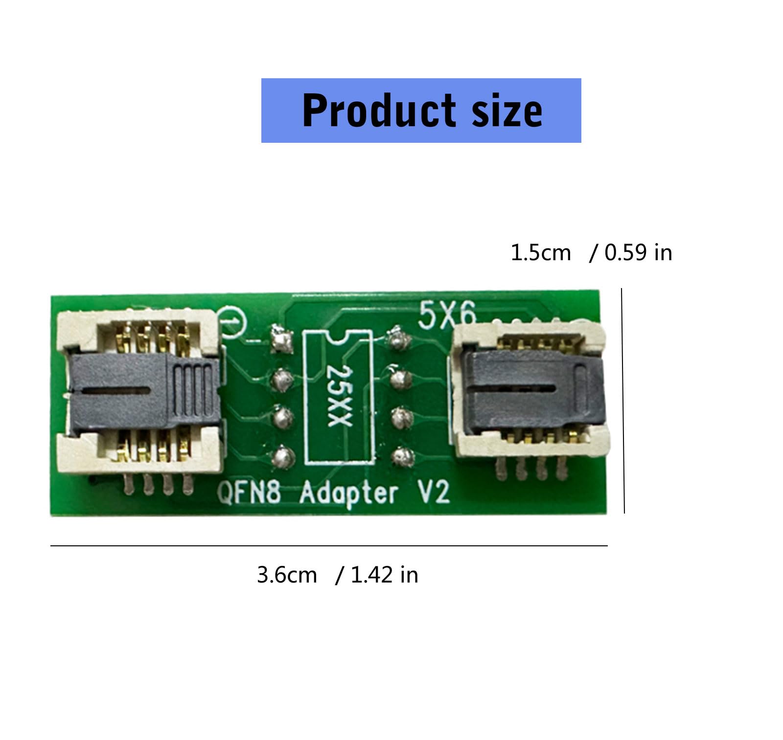Adattatore multifunzione QFN8 WSON8 MLF8 MLP8 DFN8 a DIP8 per programmazione chip ed editing in laboratori elettronici