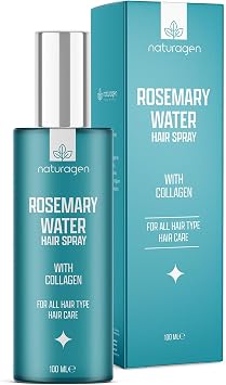 Naturagen Rosemary Water Biberiye Suyu Sa  Toni i Sprey 100 ml | Kolajen  erikli |%100 Do al Biberiye Mayal