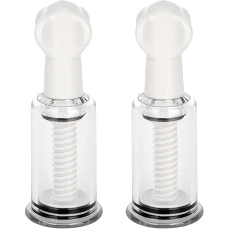 iiniim 2 Pcs Twist Up Manual Natural Nipple Correction Vacuum Cup