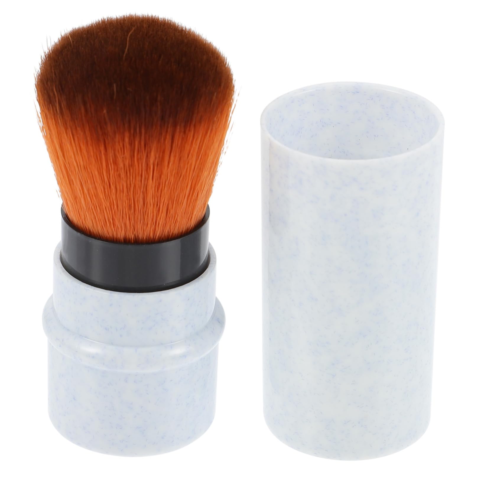 FOYTOKI Ergonomic Marble Blush Brush Bristles for Foundation Concealer and Powder Application
