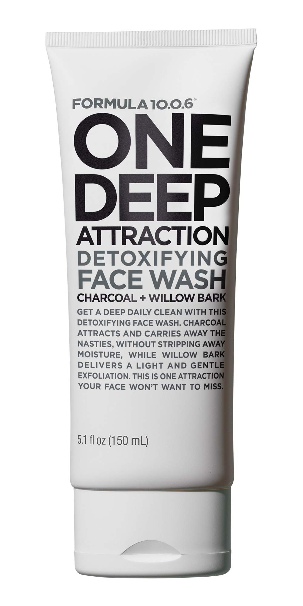 Formula 10.0.6 One Deep Attraction Charcoal Cleanser (5 Fl. Oz.) Daily Face Wash that Strips Away Dirt While Moisturizing - Vegan, Paraben-Free, Sulfate-Free, Dye-Free & Cruelty-Free