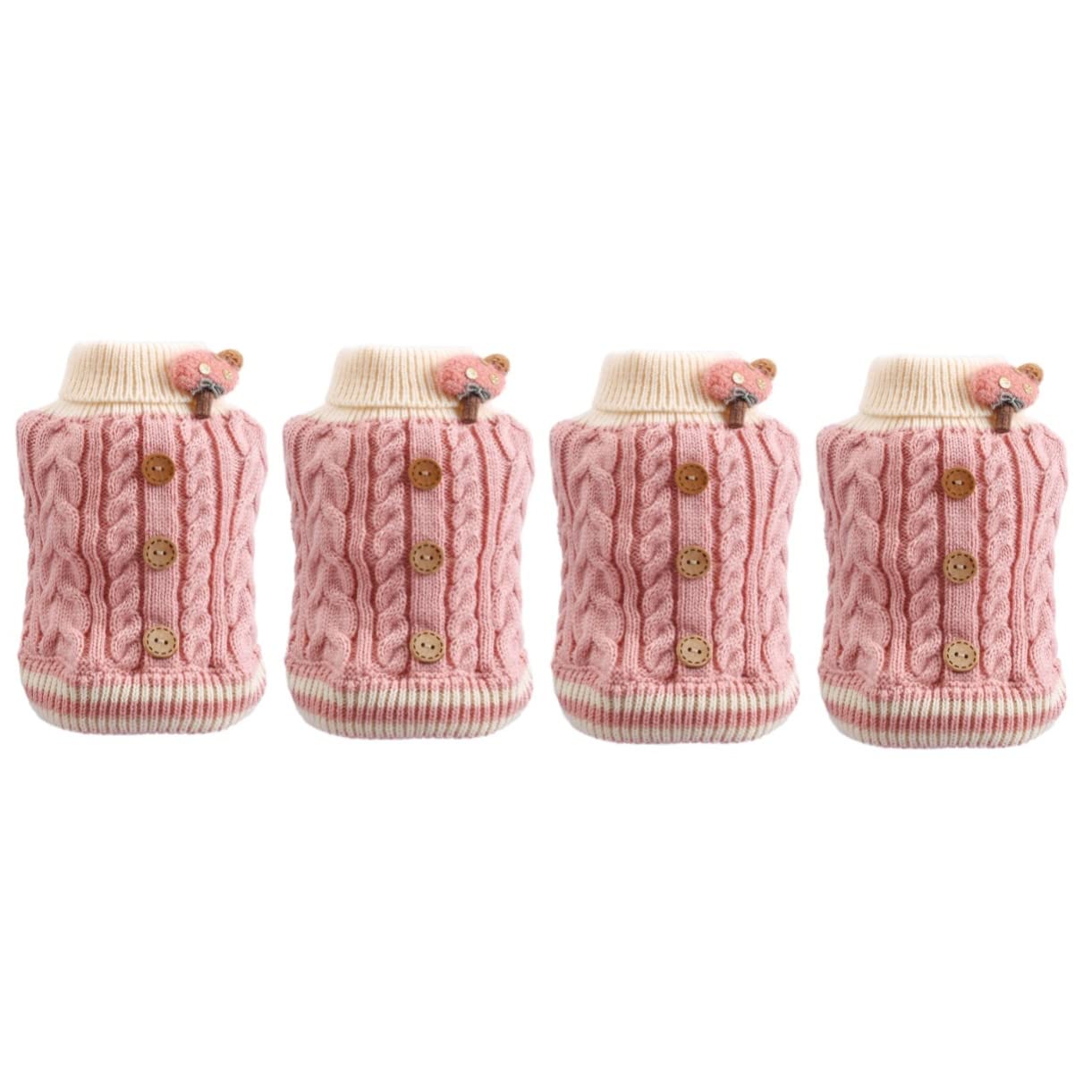 Adorable tenue pour chat et chiot : lot de 4 pulls doux pour les choyer