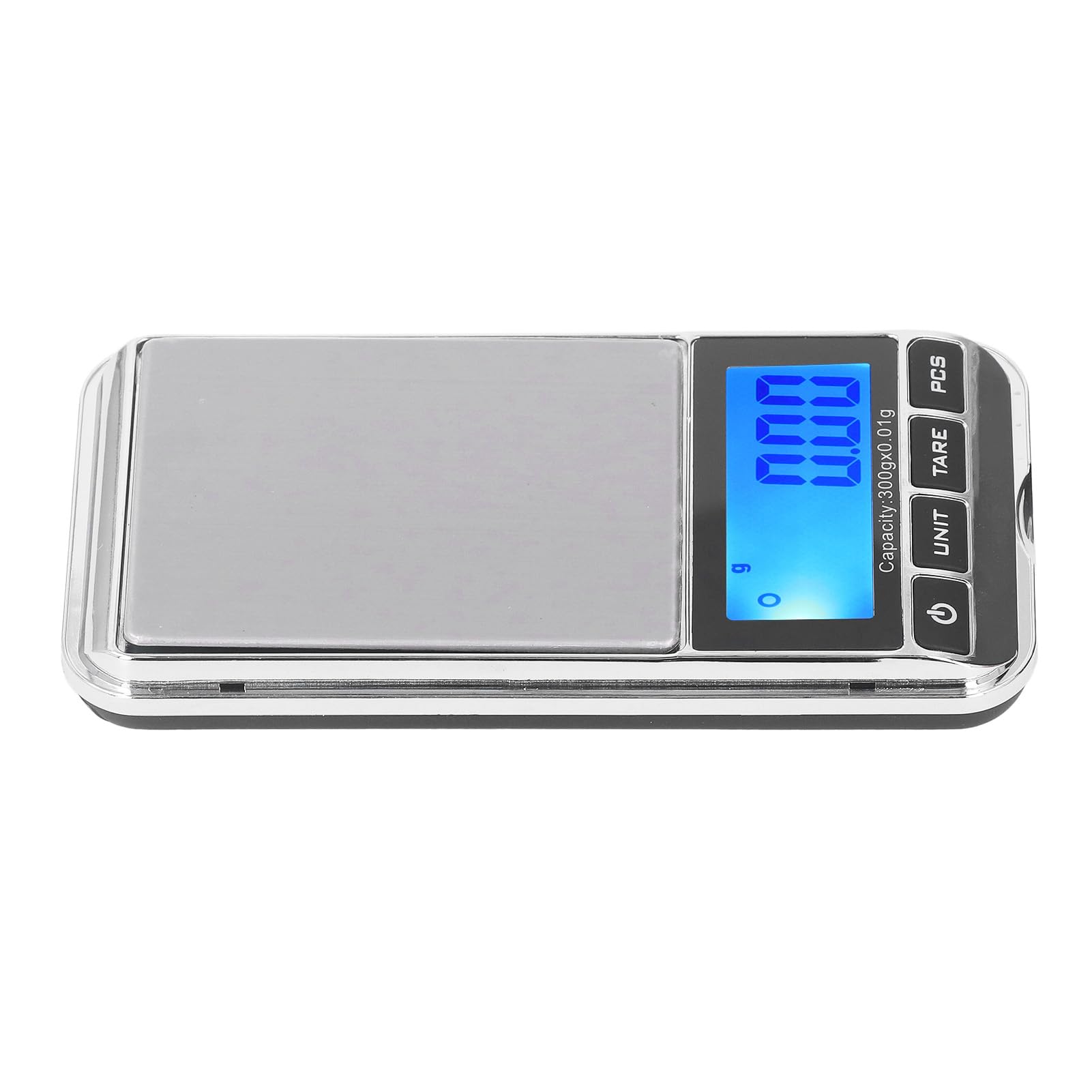 Cyfrowa Waga Kieszonkowa, Mini Kieszonkowa Waga Jubilerska z ABS z Wyświetlaczem LCD, Czujniki o Wysokiej Dokładności Duża Platforma Ważąca Automatyczne Wyłączanie w Sklepie Jubilerskim