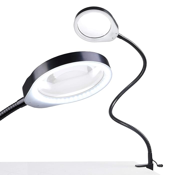 Buy Holulo LED Mangfying Lamp,8X Desktop Magnifying Glass,1344 Lumens