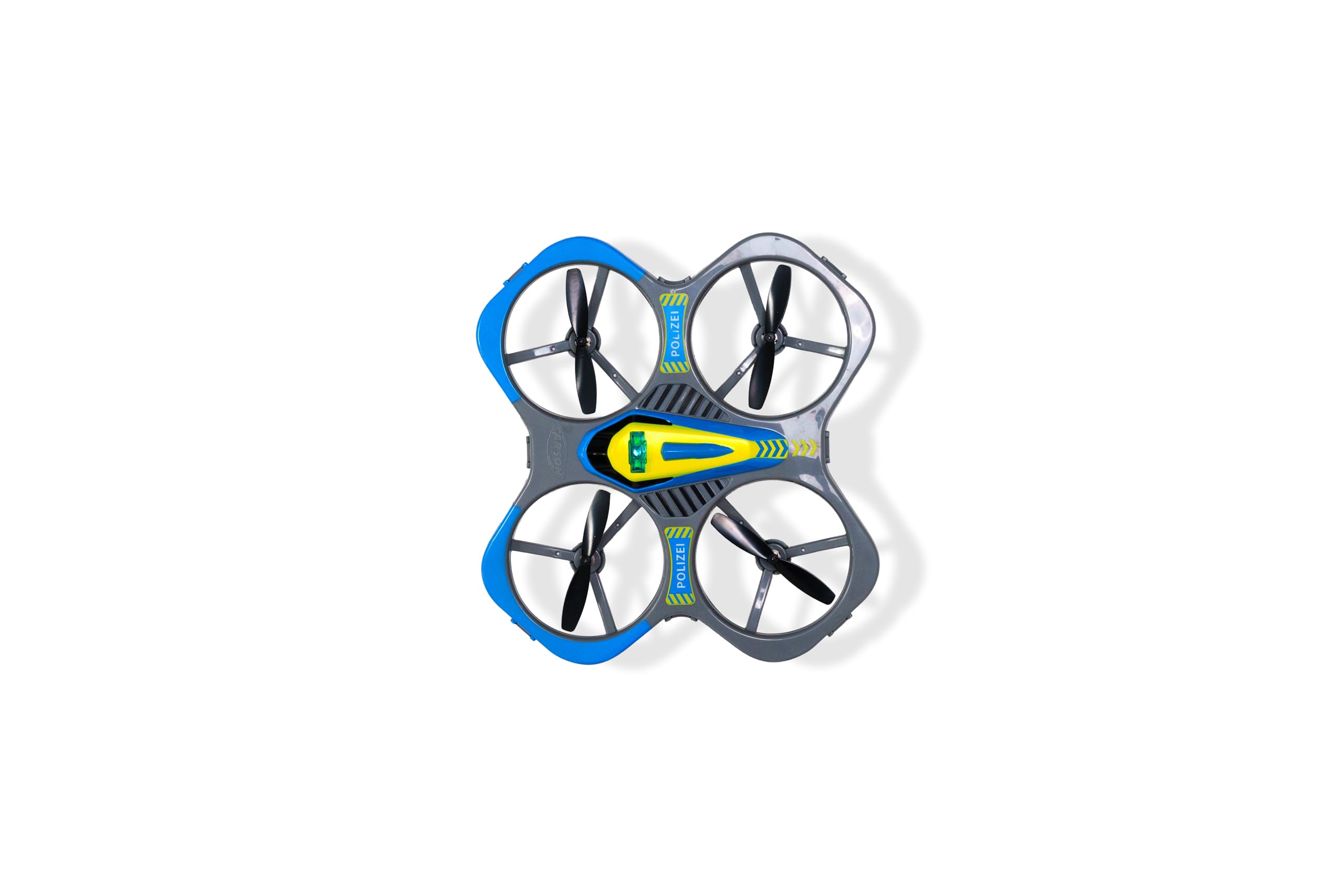Carson Cyber Drone Police 2,4 GHz 100% RTF - 100% gotowy do lotu, sterowany radiowo; RC, w tym baterie i pilot, quadkopter dla dzieci, zabawka