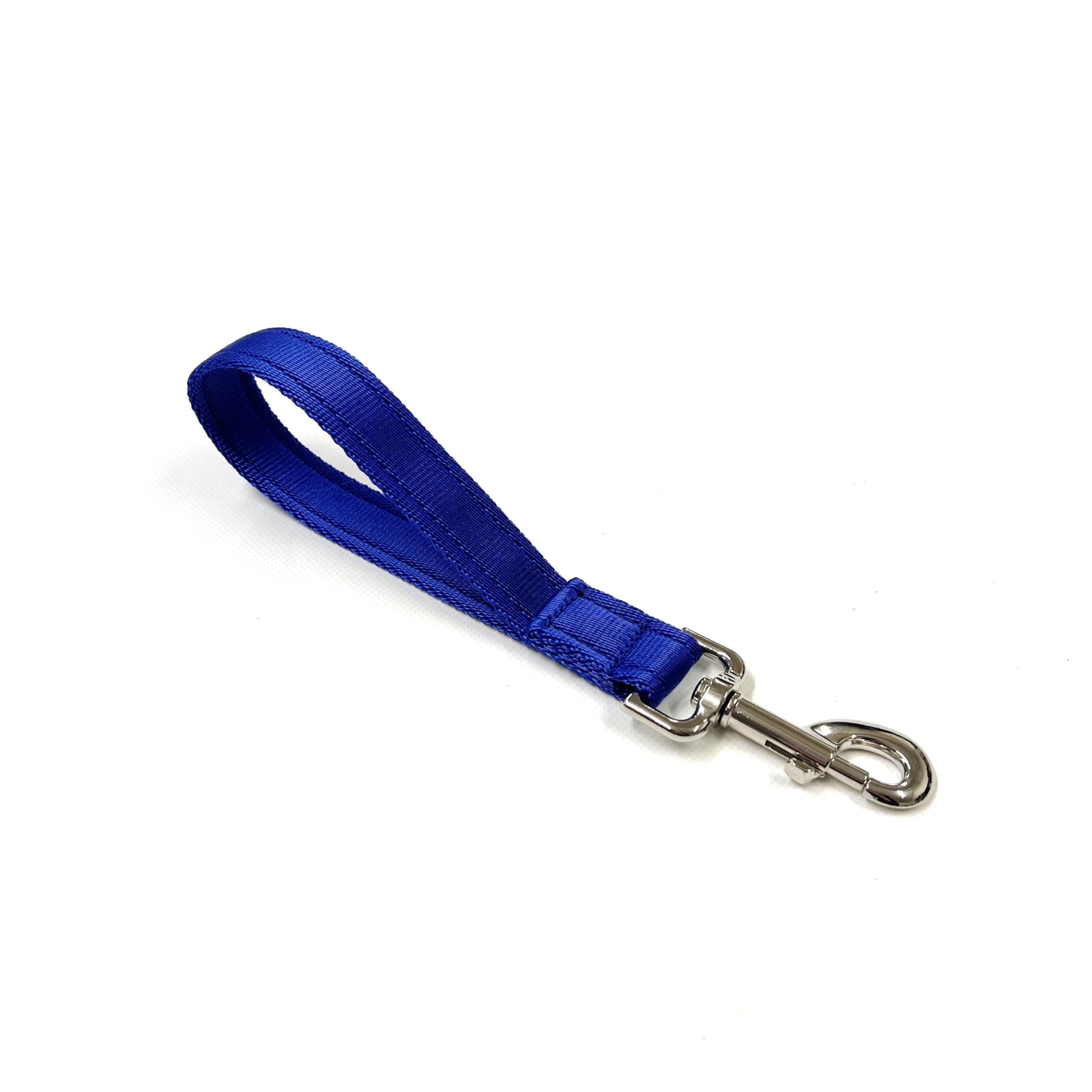 10" Short Close Control/Traffic Control Dog Lead Leash 25mm Cushion Webbing In (10" Royal Blue) โ image 1