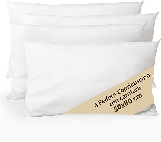 Federe Copricuscino Letto Con Cerniera - Copricuscini Letto Matrimoniale - Copriguanciale Con...