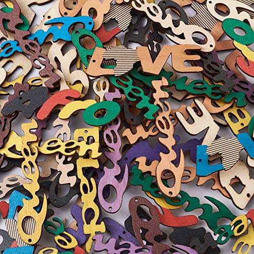Pandahall 48 Pairs Afrocentric Wooden Earring Making Kit With 96Pcs African Wood Dangle Text Pendants With Earring Hooks Jump Rings For Women Girls Earrings Jewelry Making Diy Craft #TOP2