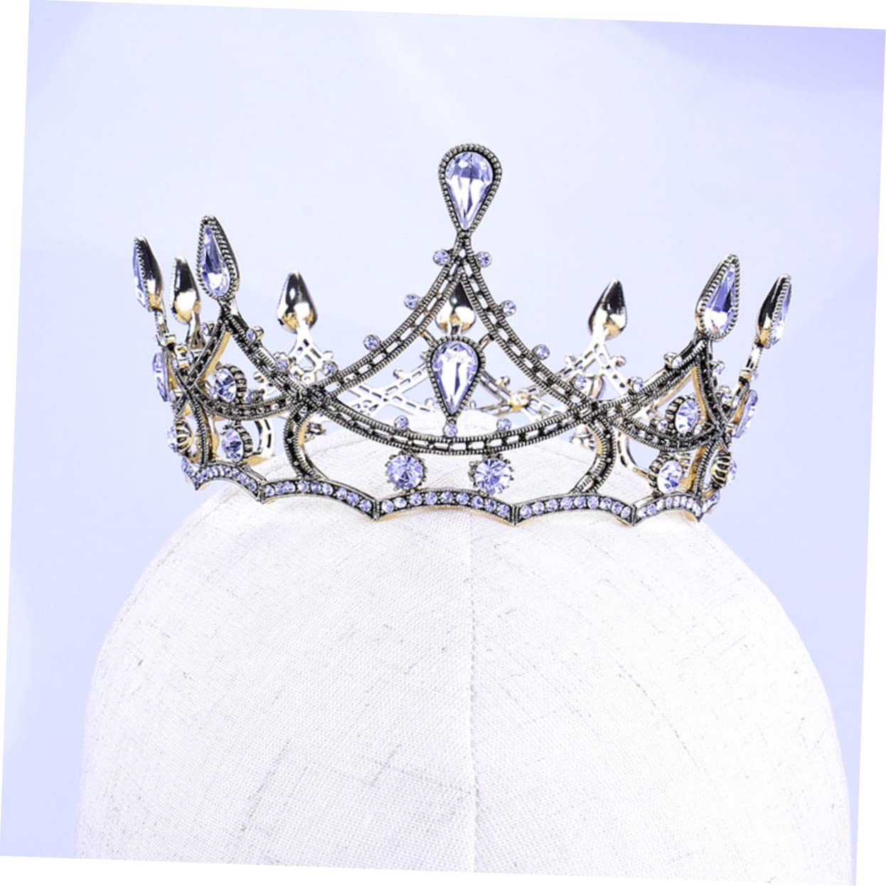 Beaupretty 2piezas Tiara Novia Retro Elegante De Rhinestones Para Bodas y Fiestas Adorno De Cabeza Chic y Sofisticado Accesorio De Boda Esencial Para Look
