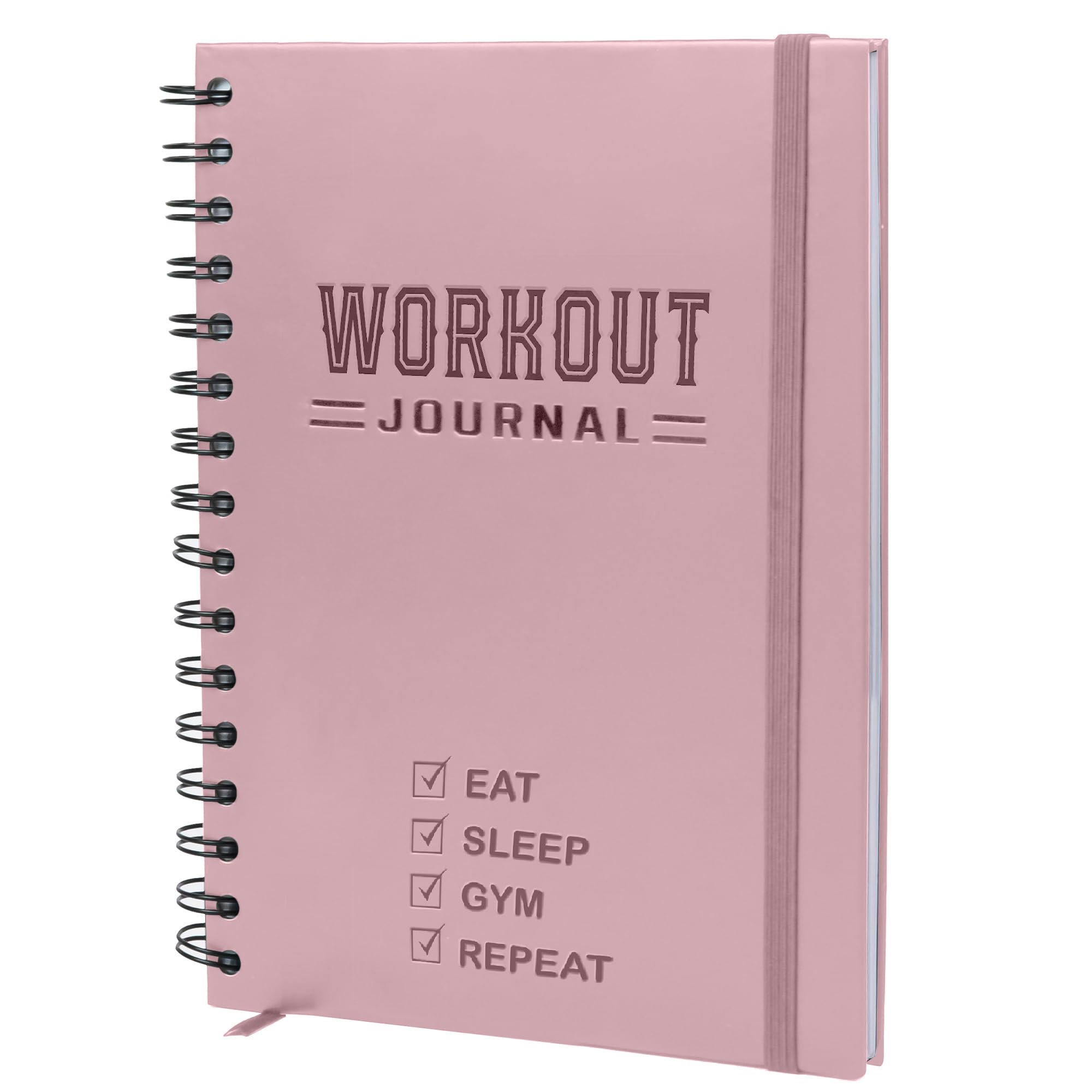 Hardcover Fitness Journal Workout Planner for Men & Women - A5 Sturdy Workout Log Book to Track Gym & Home Workouts-picture-15