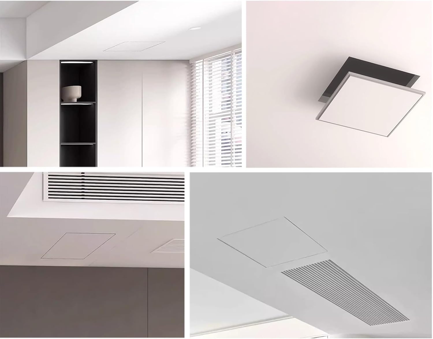 点検口 隠し天井アクセスカバーパネルキット、アルミフレーム付き石膏ボードアクセスドア、取り外し可能な天井電気検査ハッチカバー(40x