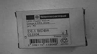 Telemecanique Dl1 Bdb8, Led Cluster, Yellow Light, 24V, Ba 15D Base Dl1 Bdb8 Ar