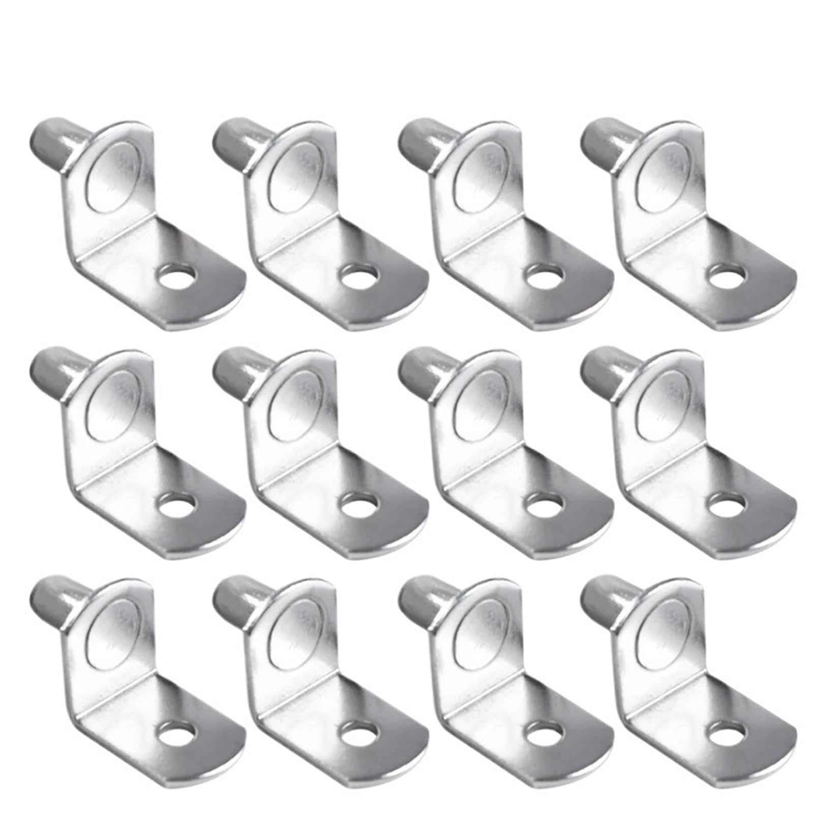 20 Pcs Shelf Brackets Support Studs Pegs Pin Shelves Seperator Fixed Cabinet Cupboard Furniture Wall Mount Bracket Holder for Cabinet(Style A)