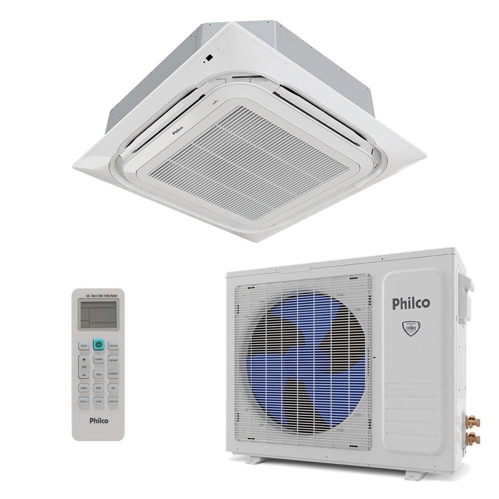 Ar-condicionado Split Inverter Cassete 24000 Btus Philco Eco Quente e Frio Pac24000icqfm16 220v