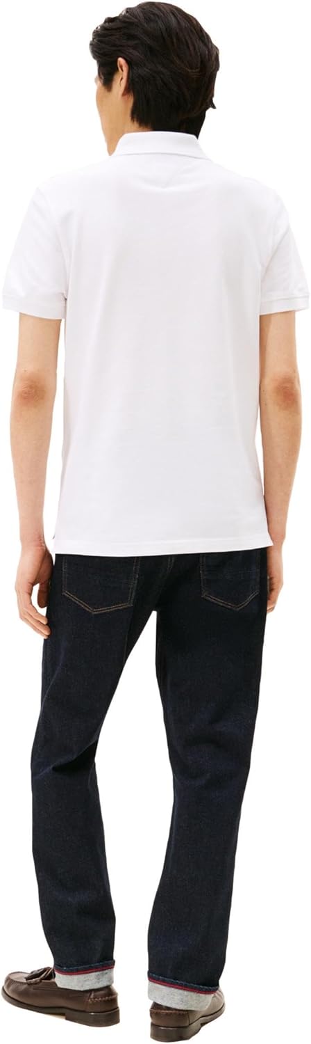 Tommy Hilfiger Mens Short Sleeve Polo Shirts in Slim Fit with Stretch and Organic Pique Cotton - Image 5