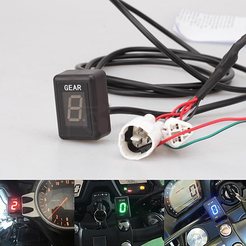 HRTLSS Indicador Marcha Digital Indicador De Marcha De Nivel 1 A 6 para Motocicletas Medidor De Marcha Digital para Speed ​​Triple Sin ABS 2002-2004 TT600 TT 600