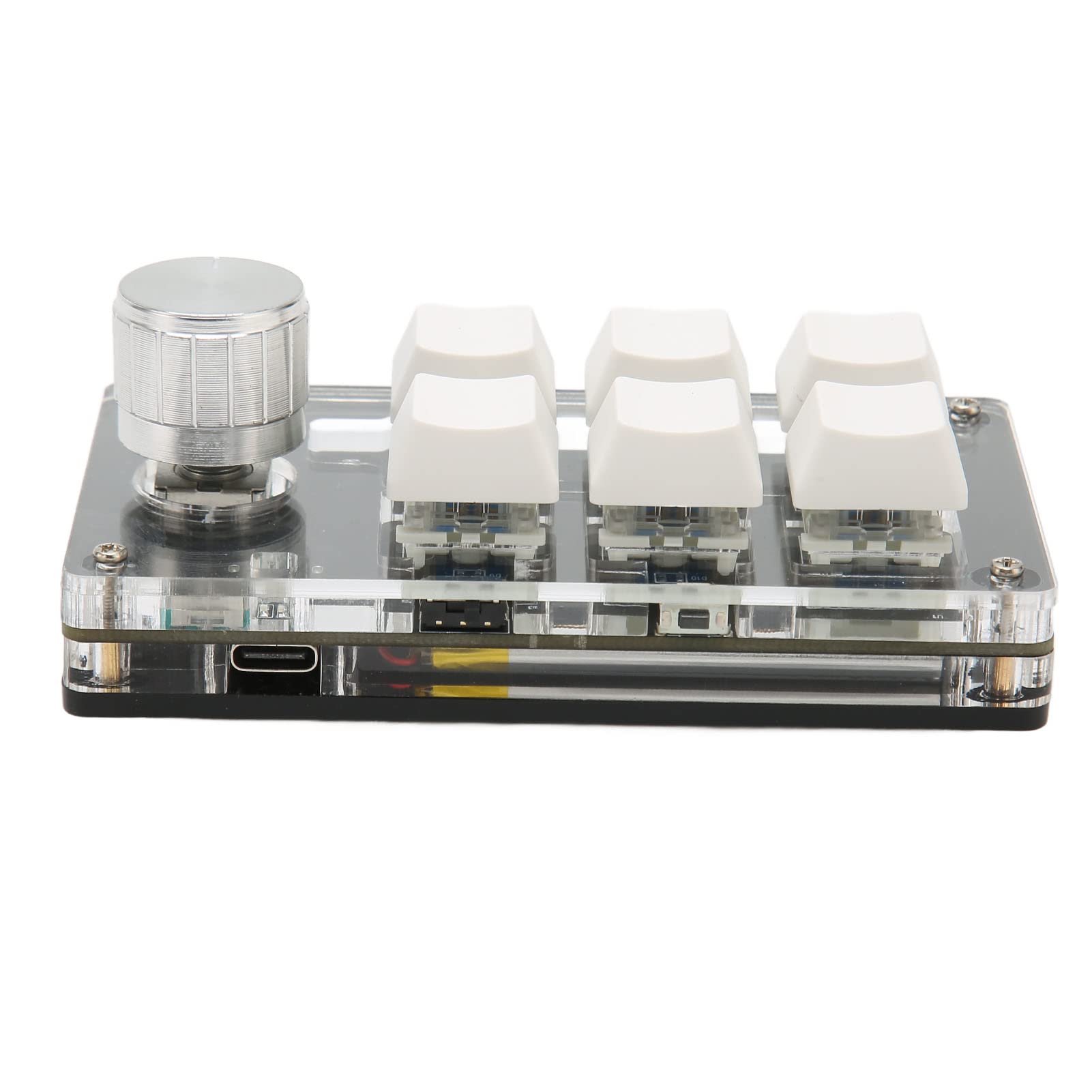 Aramox Mini Tastiera, Connessione a Doppia modalità Plug And Play Tastiera a Una Mano Comunemente Usata Tasto Blu Generale 6 Tasti per Computer (#2)