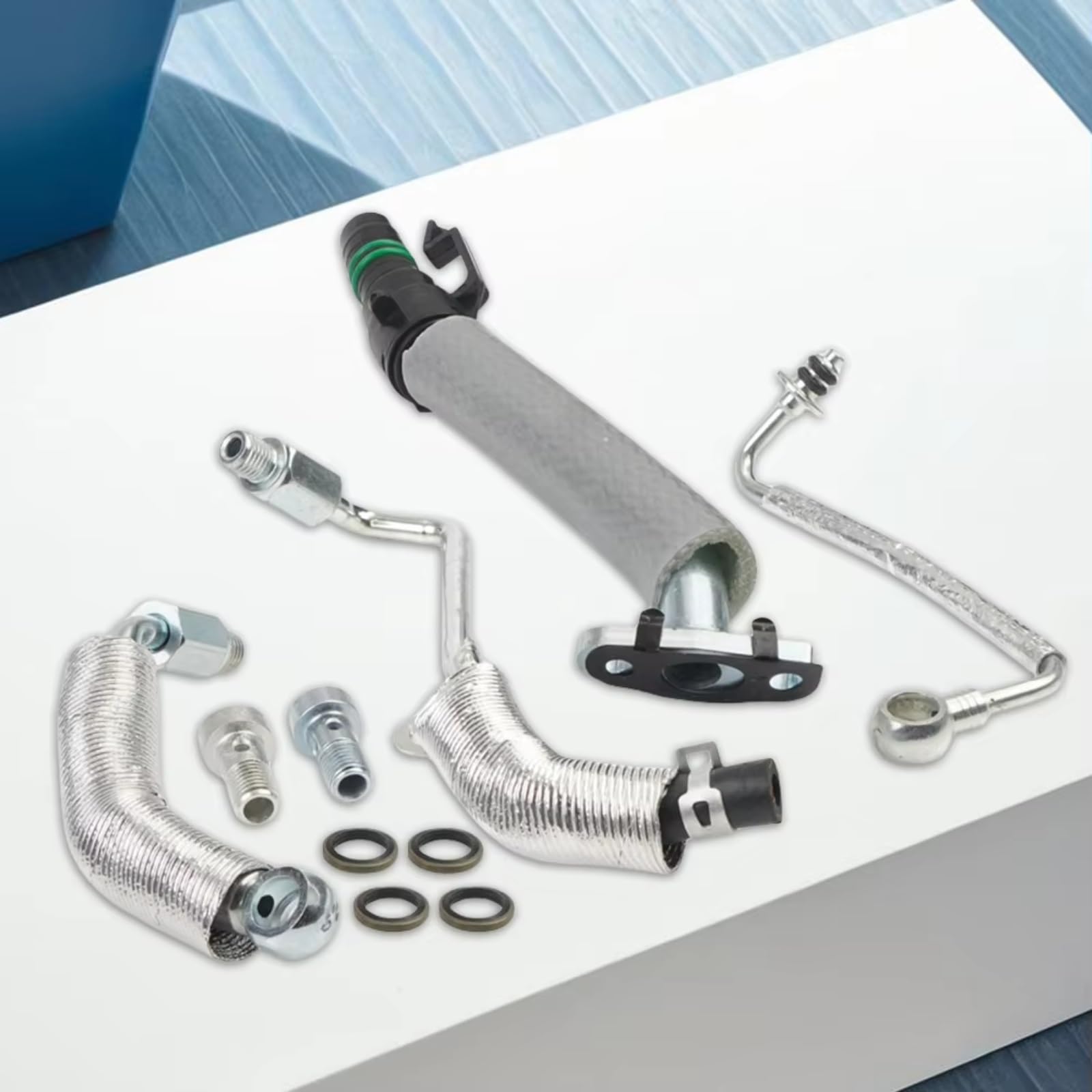 manguera Compatible Con Buick Para Encore 2013 2014 2015-2021 Motor Automóvil Para Turbo Drenaje Retorno Aceite Accesorios Tubería Alimentación Aceite 25198546 55567067
