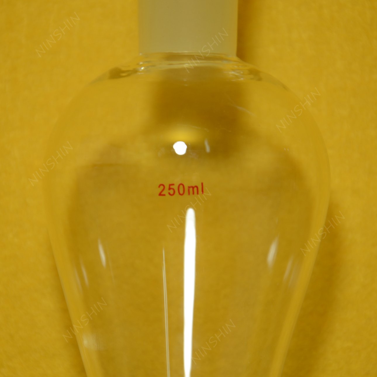 NANSHIN Glassware,24/40,500m?l,Glass Pyriform Separatory Funnel,Pea?r Shape,Glas?s Stopcock,d?rop Tube