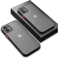Capa Capinha Case Premium Preta Translúcida com Proteção de Câmera para iPhone 11, iPhone 11 Pro e iPhone 11 Pro Max (Preto, iPhone 11)