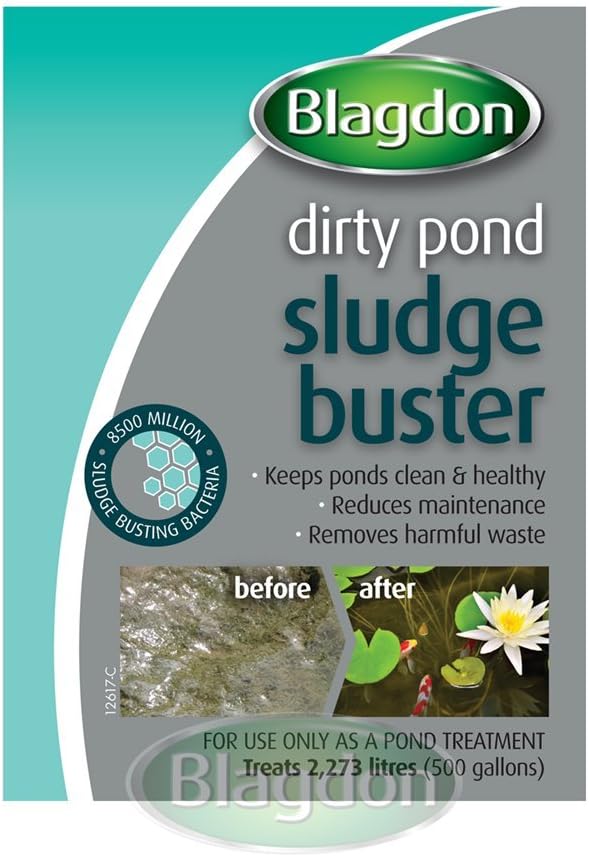 Blagdon Pond Sludgebuster, Each Sachet Treats 500 Gallons of Pond Water