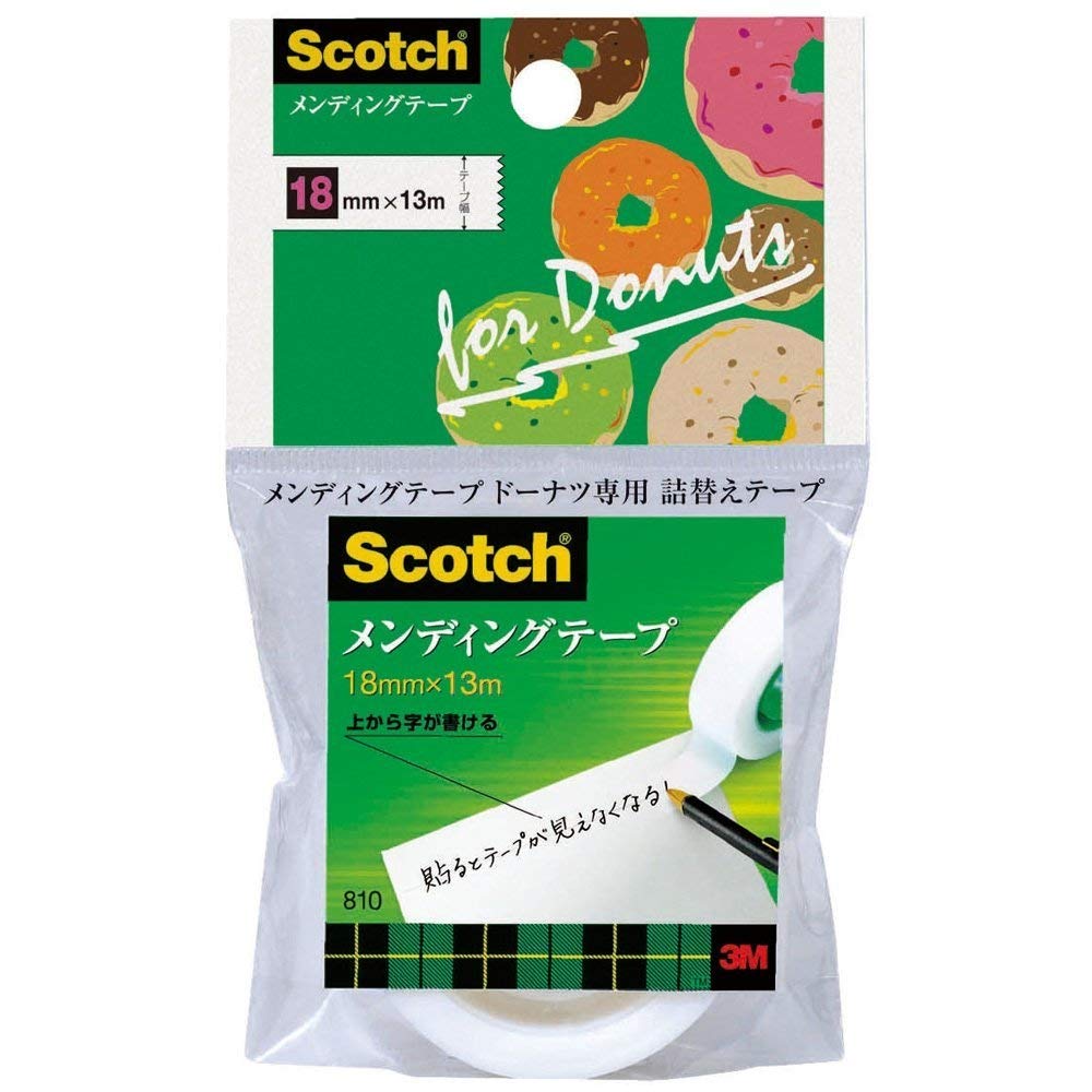 Amazon | 3M スコッチ メンディングテープ ドーナツ詰替用 幅18mm