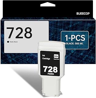 728 F9J68A 300ML Matte Black Ink Cartridge Compatible with HP DesignJet T730 T830 MFP Printers | 1 Pack
