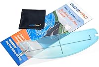 Vista 11 de Visera de casco de motocicleta con película antivaho – Inserto antivaho para protector facial del casco, visera transparente resistente a la niebla