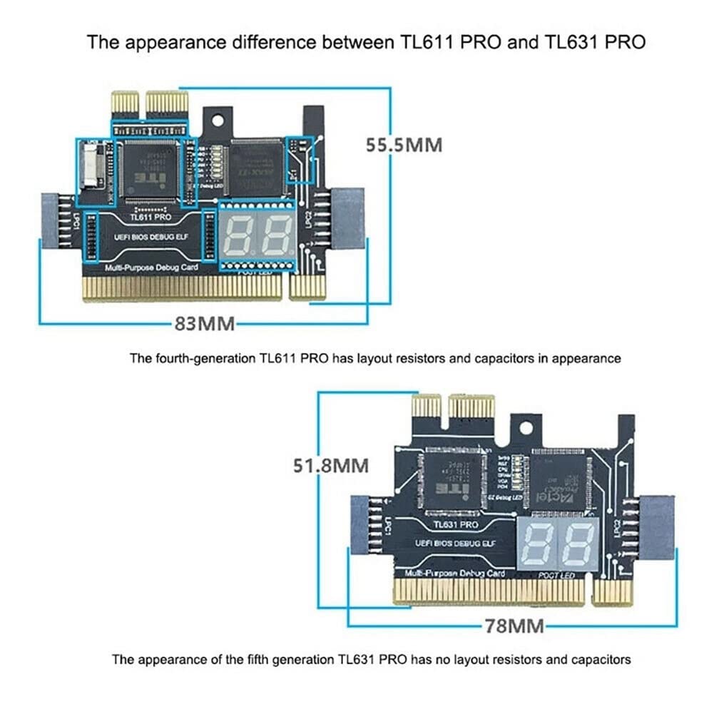Scheda Diagnostica TL631 PRO LPC-DEBUG + Scheda di Espansione PCI PCI-E Mini PCI-E Scheda Madre Multifunzione