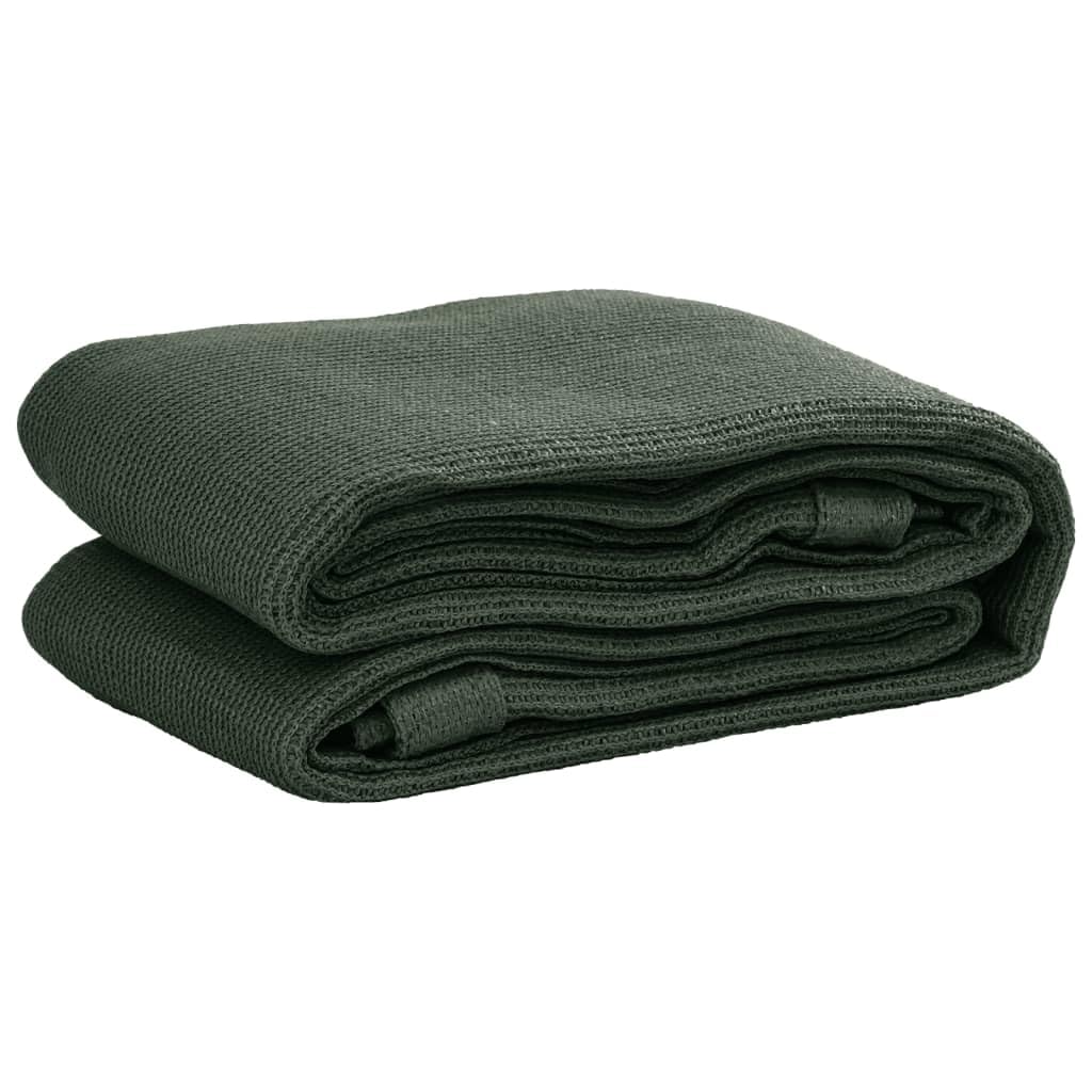 Rekreacja na świeżym powietrzu, kemping i piesze wycieczki, akcesoria namiotoweDywan namiotowy 250x500 cm HDPE zielony