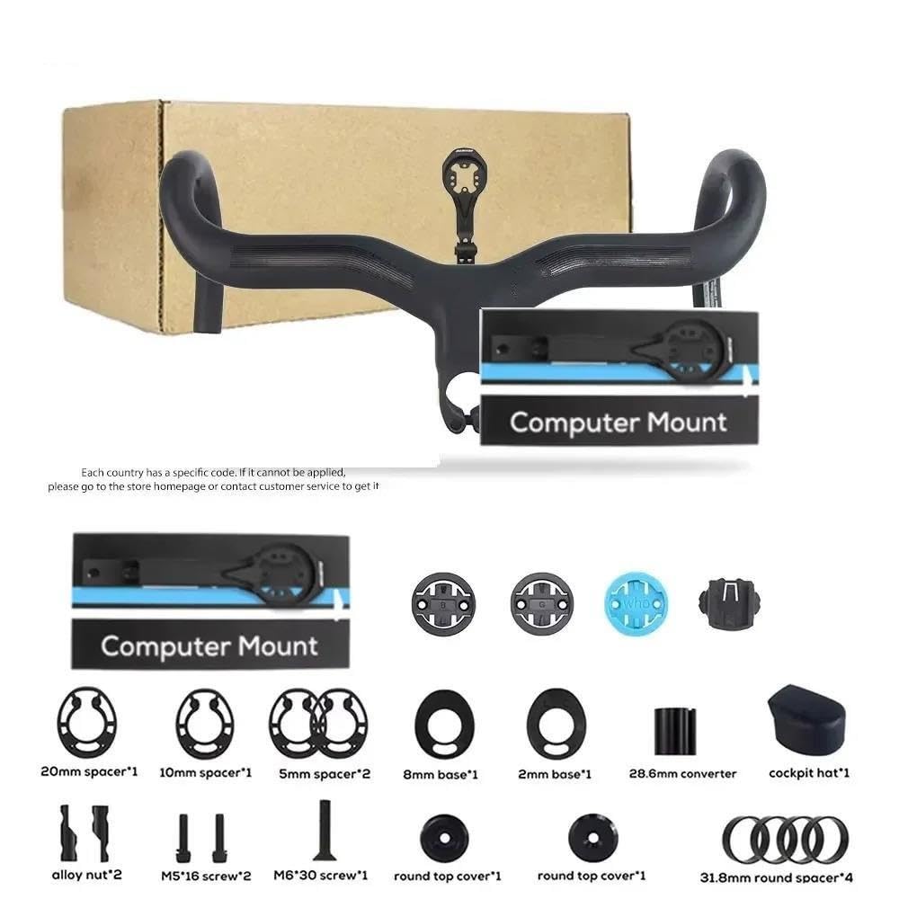 Elevador Potencia para Scott Addict RC Foil eRide Manillar Integrado Cable Interno Completo 380-440mm 90-120mm 363g