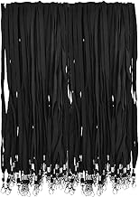 BUYGOO Neck Lanyard for Badge Black 100 Pieces with Clip Lanyard Neck Strap Badge Holder Lanyard with Customized Length in Office, Display for Workers, Students