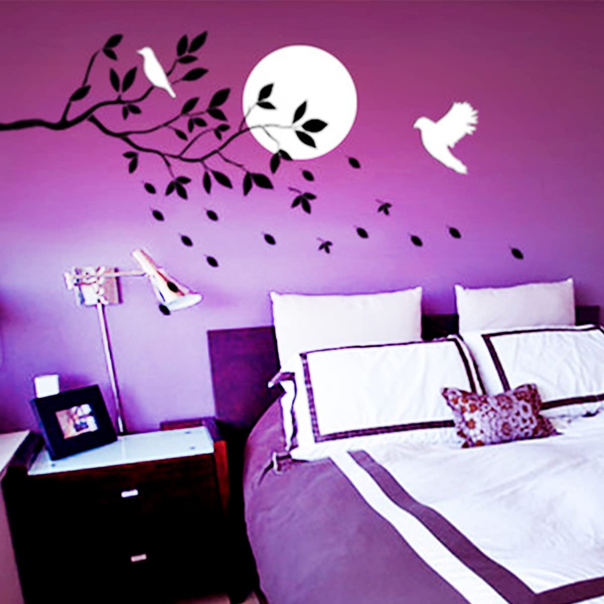 DECORZE Wall Stencils For Bedroom SelfAdhesive Wall Painting Stencils