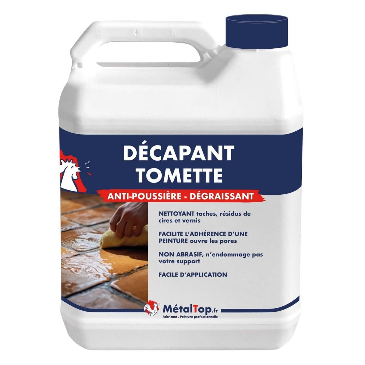 Decapant Tomette 1 L Rénovateur pour sols anciens