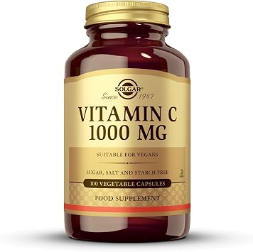 Solgar Vitamin C 1000 mg, 100 Vegetable Capsules Supplement