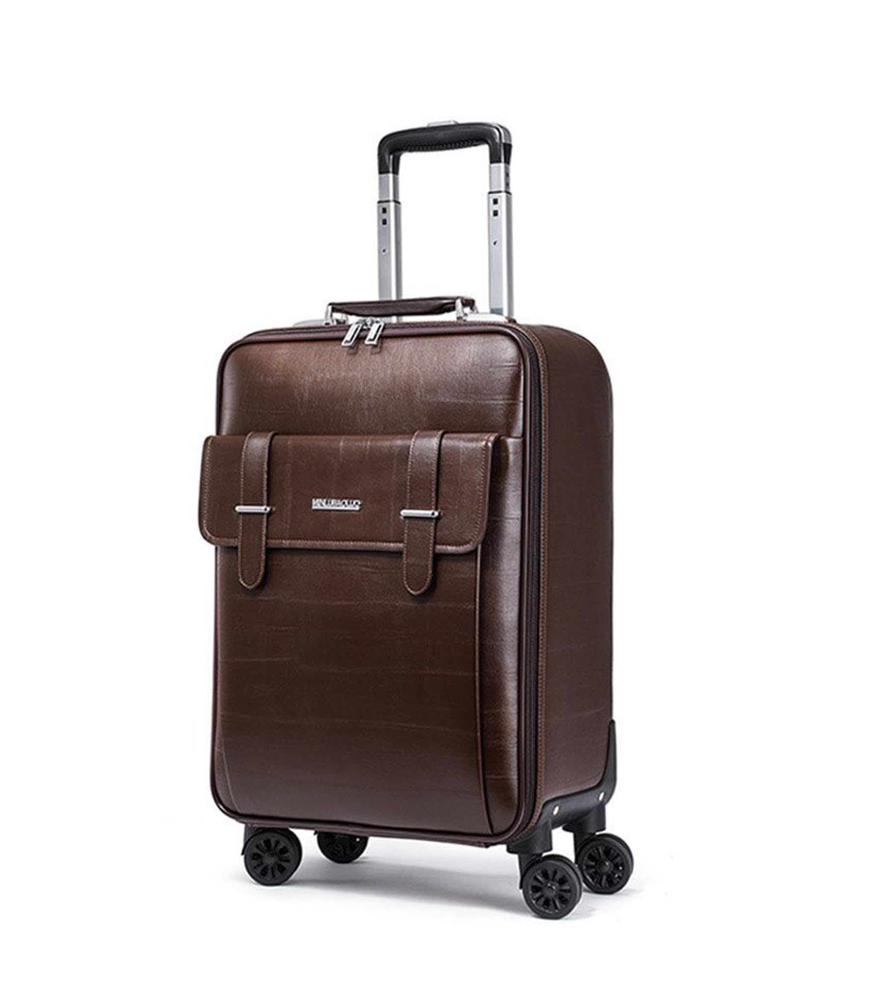 feilario Waterproof PVC Business Carry On Luggage, TSA Lock, Spinner Wheels