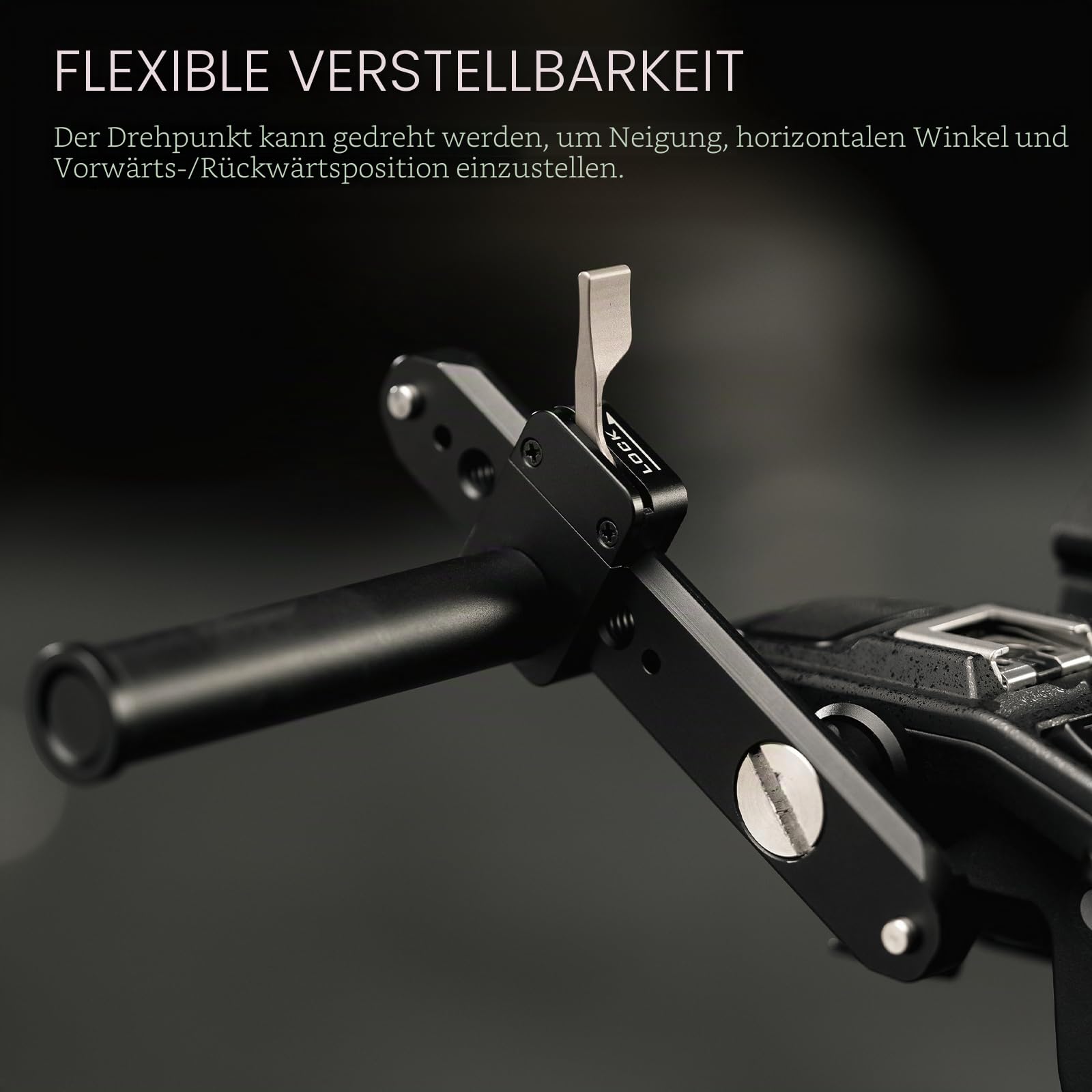Tilta EVF Halterung Kompatibel mit Sony FX6 LCD Monitor und Sucherokular, mit NATO Schiene ES-T20-EB