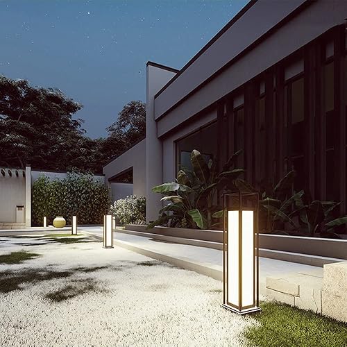 Miniatura 4 de Luces de poste para exteriores, iluminación LED impermeable para patio al aire libre, IP55, luz de pilar de césped al aire libre, lámpara de columna