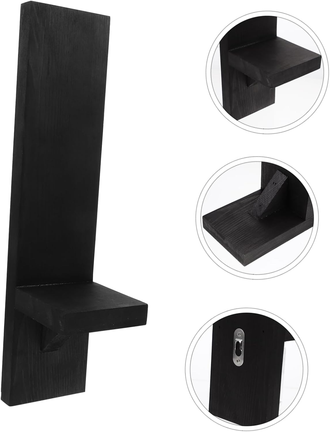 ABOOFAN 2pcs Wooden Wall Mount Candle Sconces Vintage Rustic Candle Holders for Bedroom Living Room Kitchen Bathroom Home Decor